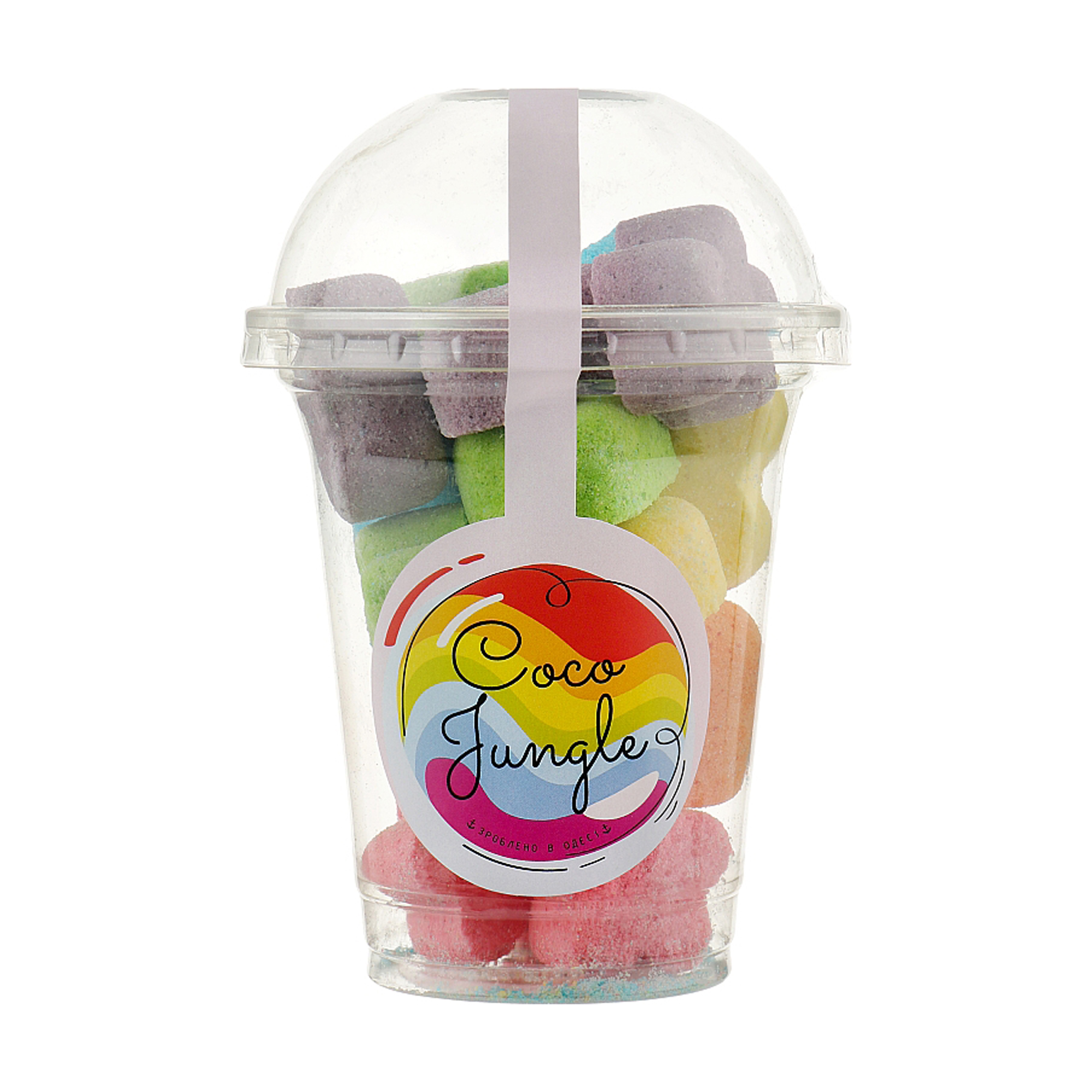 Бомбочки для ванни Dushka Coco Jungle Крихітки бомбі, в стакані, 300 г